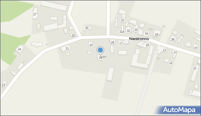 Niestronno, Niestronno, 19, mapa Niestronno