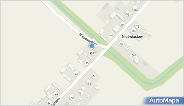 Nieświastów, Nieświastów, 45d, mapa Nieświastów