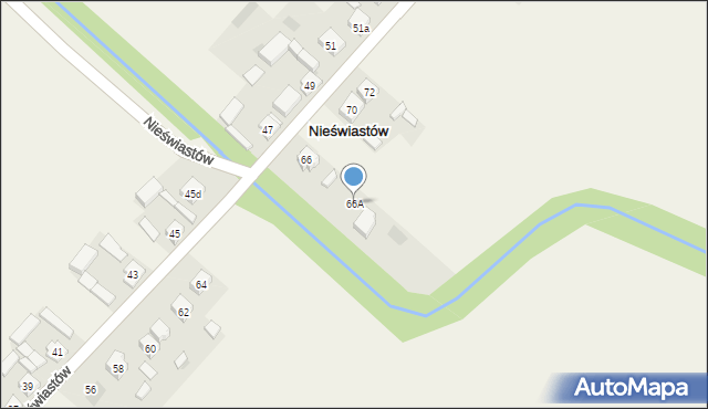 Nieświastów, Nieświastów, 66A, mapa Nieświastów