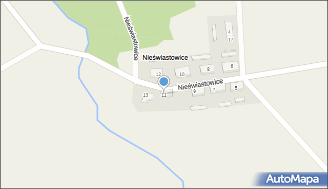 Nieświastowice, Nieświastowice, 11, mapa Nieświastowice