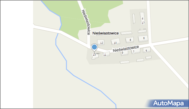 Nieświastowice, Nieświastowice, 13, mapa Nieświastowice