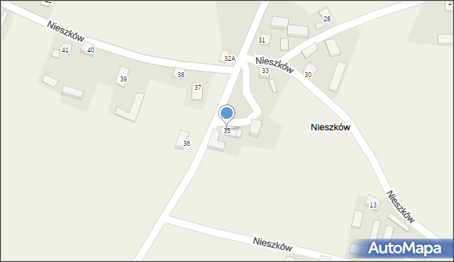 Nieszków, Nieszków, 35, mapa Nieszków