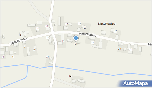 Nieszkowice, Nieszkowice, 17, mapa Nieszkowice