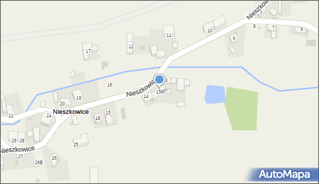 Nieszkowice, Nieszkowice, 13A, mapa Nieszkowice