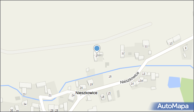 Nieszkowice, Nieszkowice, 17, mapa Nieszkowice