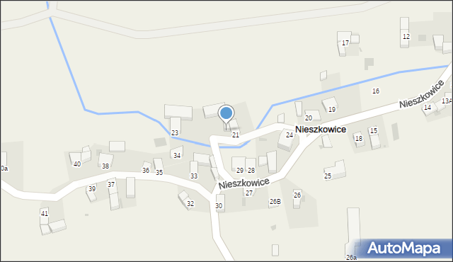 Nieszkowice, Nieszkowice, 22, mapa Nieszkowice