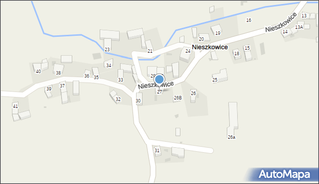 Nieszkowice, Nieszkowice, 27, mapa Nieszkowice