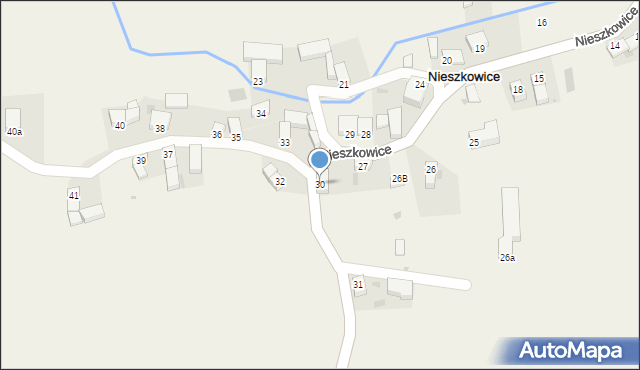 Nieszkowice, Nieszkowice, 30, mapa Nieszkowice