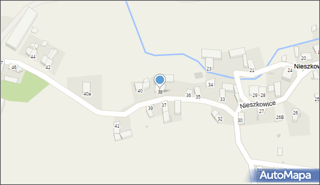 Nieszkowice, Nieszkowice, 38, mapa Nieszkowice