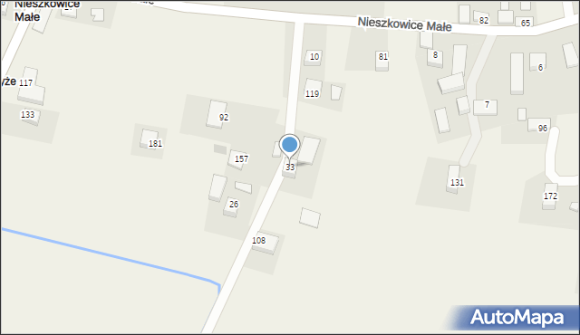 Nieszkowice Małe, Nieszkowice Małe, 33, mapa Nieszkowice Małe