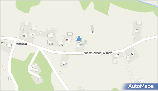 Nieszkowice Wielkie, Nieszkowice Wielkie, 122, mapa Nieszkowice Wielkie