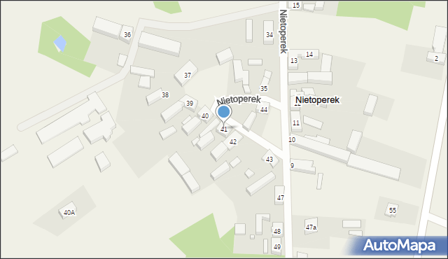 Nietoperek, Nietoperek, 41, mapa Nietoperek