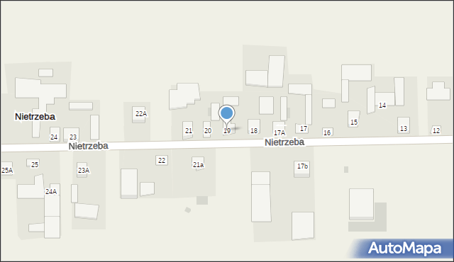 Nietrzeba, Nietrzeba, 19, mapa Nietrzeba