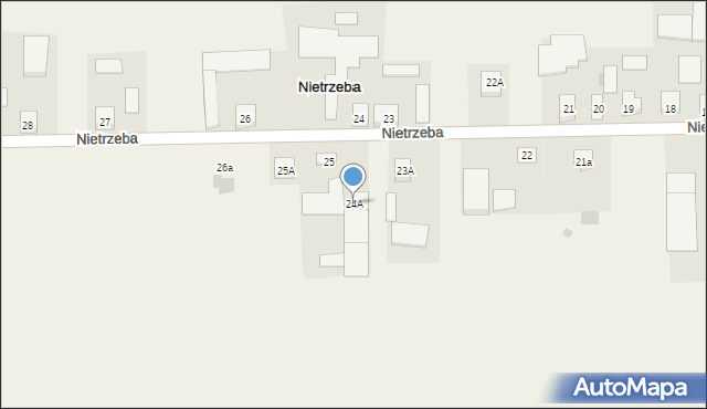 Nietrzeba, Nietrzeba, 24A, mapa Nietrzeba