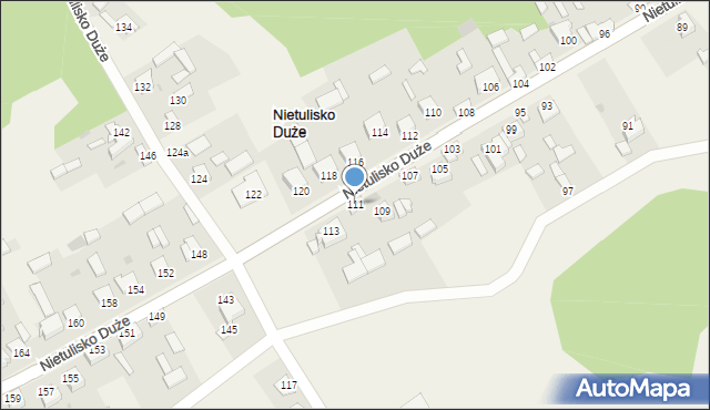 Nietulisko Duże, Nietulisko Duże, 111, mapa Nietulisko Duże