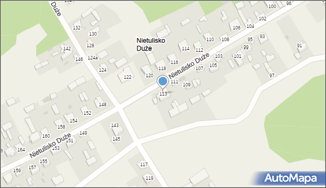 Nietulisko Duże, Nietulisko Duże, 113, mapa Nietulisko Duże