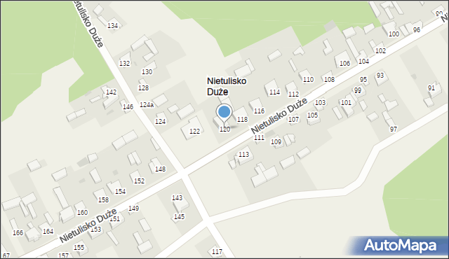 Nietulisko Duże, Nietulisko Duże, 120, mapa Nietulisko Duże