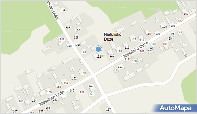 Nietulisko Duże, Nietulisko Duże, 122, mapa Nietulisko Duże