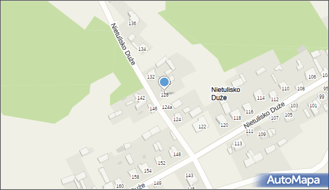 Nietulisko Duże, Nietulisko Duże, 128, mapa Nietulisko Duże