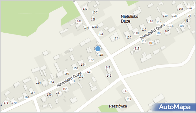 Nietulisko Duże, Nietulisko Duże, 150, mapa Nietulisko Duże