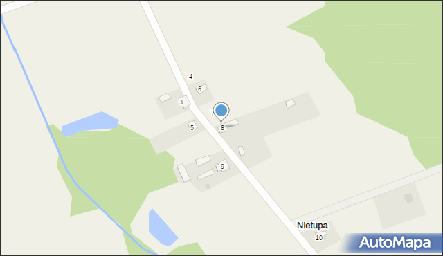 Nietupa, Nietupa, 8, mapa Nietupa