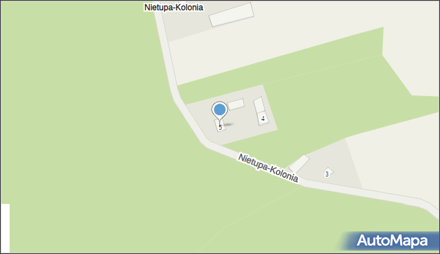 Nietupa-Kolonia, Nietupa-Kolonia, 5, mapa Nietupa-Kolonia