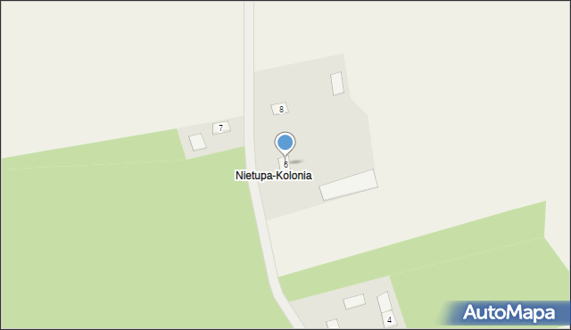 Nietupa-Kolonia, Nietupa-Kolonia, 6, mapa Nietupa-Kolonia