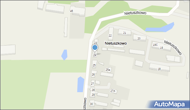 Nietuszkowo, Nietuszkowo, 24, mapa Nietuszkowo