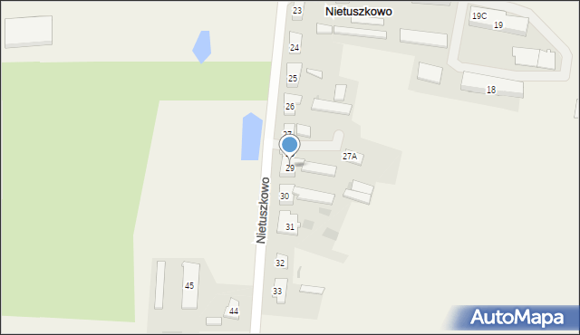 Nietuszkowo, Nietuszkowo, 29, mapa Nietuszkowo