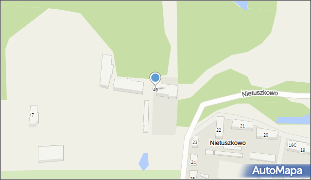 Nietuszkowo, Nietuszkowo, 46, mapa Nietuszkowo