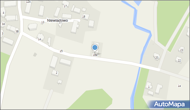 Niewiadowo, Niewiadowo, 18a, mapa Niewiadowo