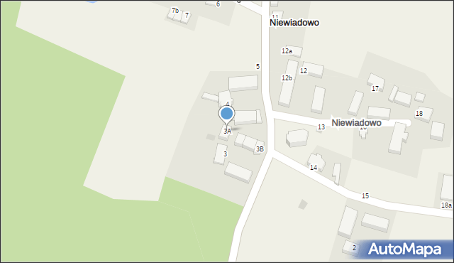 Niewiadowo, Niewiadowo, 3A, mapa Niewiadowo