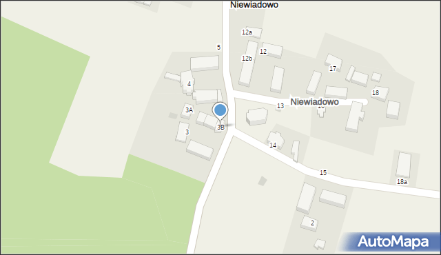 Niewiadowo, Niewiadowo, 3B, mapa Niewiadowo