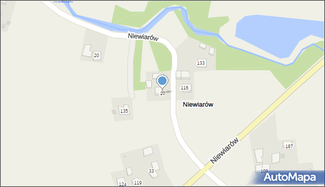 Niewiarów, Niewiarów, 11, mapa Niewiarów