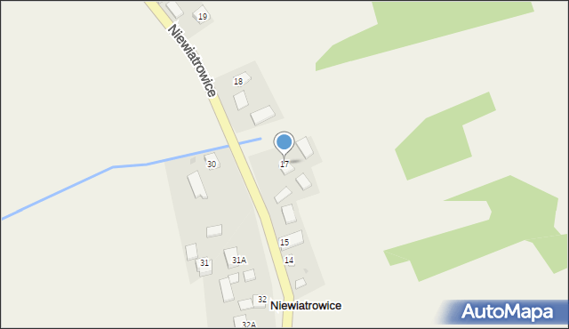 Niewiatrowice, Niewiatrowice, 17, mapa Niewiatrowice