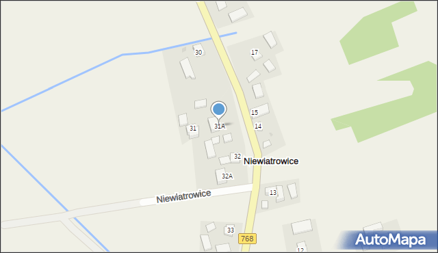 Niewiatrowice, Niewiatrowice, 31A, mapa Niewiatrowice