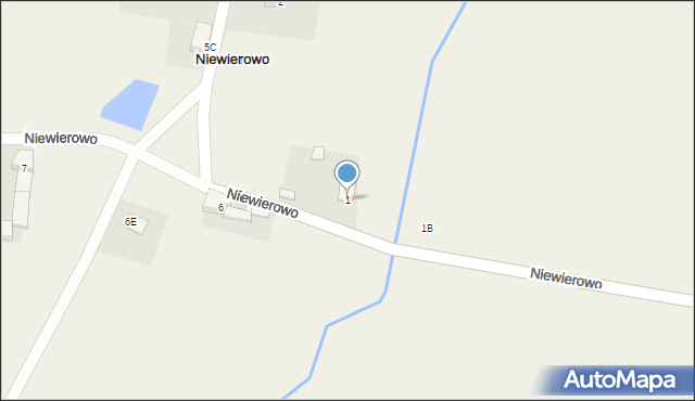 Niewierowo, Niewierowo, 1, mapa Niewierowo