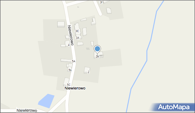 Niewierowo, Niewierowo, 2a, mapa Niewierowo