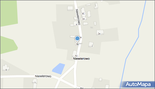 Niewierowo, Niewierowo, 5b, mapa Niewierowo