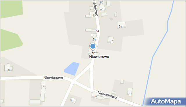 Niewierowo, Niewierowo, 5C, mapa Niewierowo