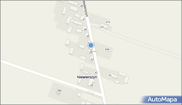 Niewierszyn, Niewierszyn, 43, mapa Niewierszyn