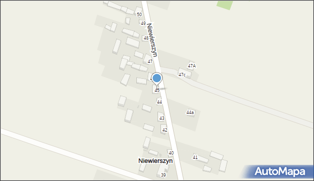 Niewierszyn, Niewierszyn, 45, mapa Niewierszyn