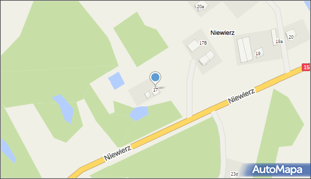 Niewierz, Niewierz, 17, mapa Niewierz