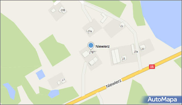 Niewierz, Niewierz, 17B, mapa Niewierz