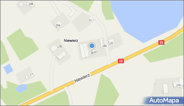 Niewierz, Niewierz, 19, mapa Niewierz