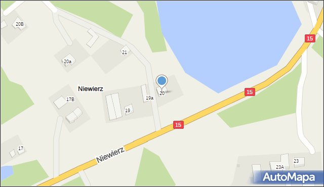 Niewierz, Niewierz, 20, mapa Niewierz