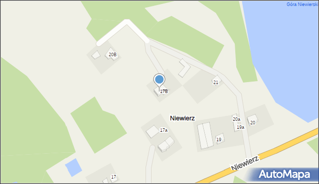 Niewierz, Niewierz, 20a, mapa Niewierz