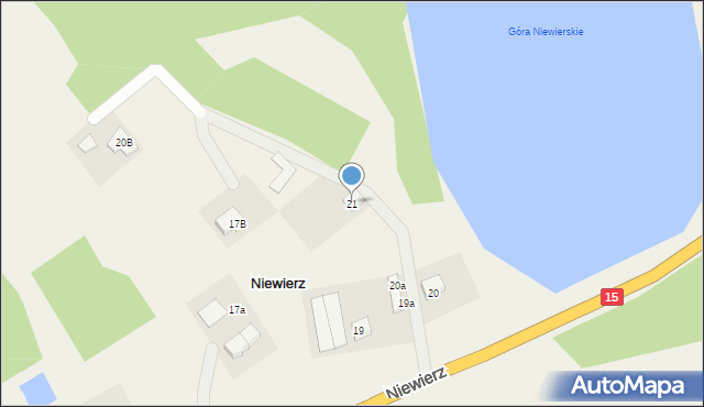 Niewierz, Niewierz, 21, mapa Niewierz