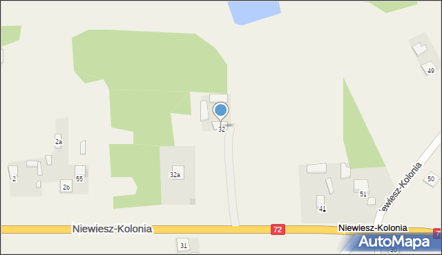 Niewiesz, Niewiesz, 32, mapa Niewiesz