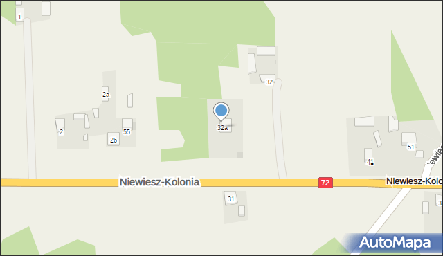 Niewiesz, Niewiesz, 32a, mapa Niewiesz